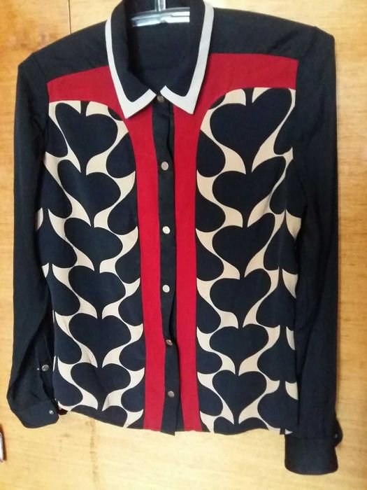 Damen DVF Hemd Schwarz Anderes Material 40