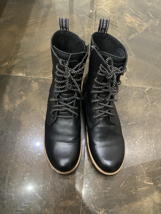 Men Panama Jack Boots Black Leather 42