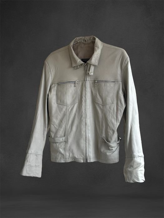 Damen Versace Classic Jacke Beige Leder One size