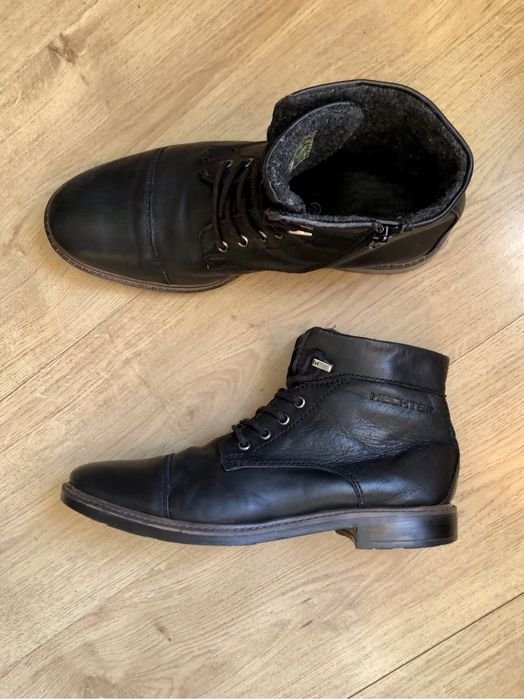 Мужской Daniel Hechter Черевики Чёрный Кожа 43