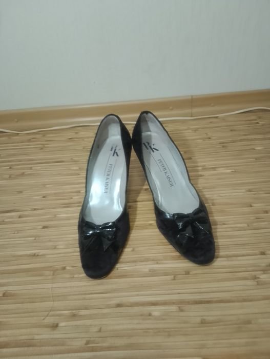 Женские Peter Kaiser Туфли Чёрные Вельвет 39