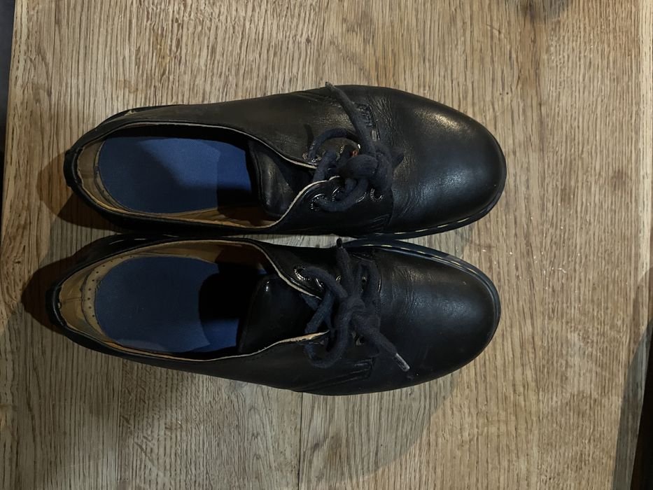 Men Dr Martens Heels Black Leather 43