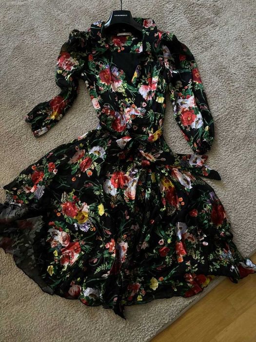 Femme Alice+Olivia Robe Noire Soie 36