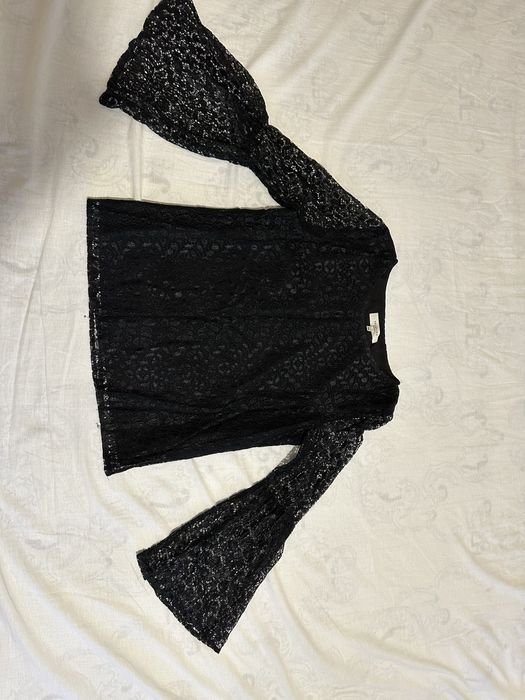 Damen Selected Femme Bluse Schwarz Polyester 36