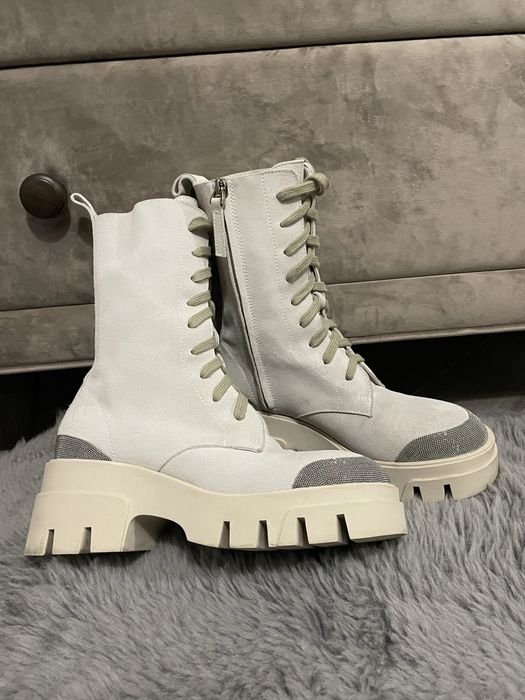 Homme Brunello Cucinelli Bottes Beige Suède