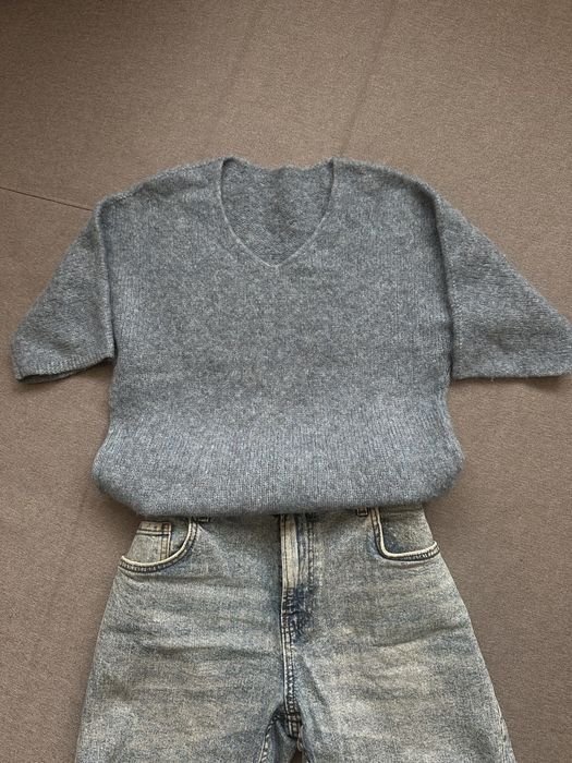 Uomo Luisa Cerano Maglione Blu Lana 38