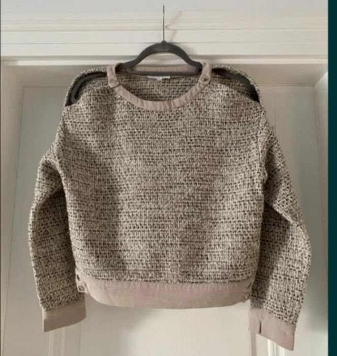 Женский Patrizia Pepe Светр Бежевый Шерсть 34