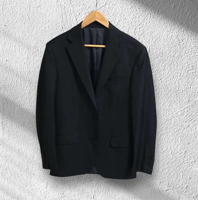 Мужской Suitsupply Костюм Тёмно-синий Шерсть 40