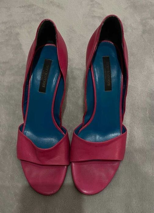 Women Sergio Rossi Heels Pink Leather 38