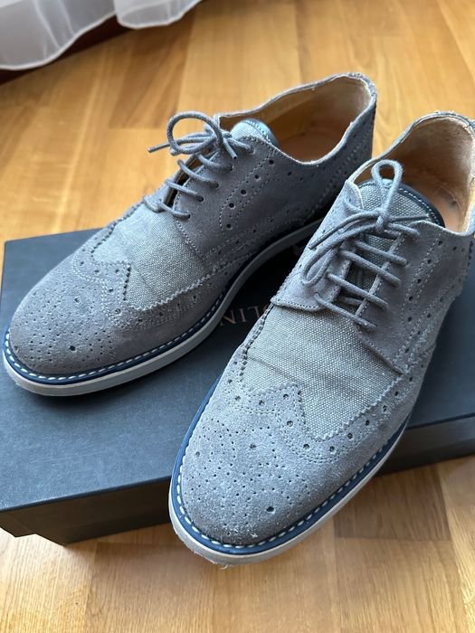 Uomo Karlo Pazolini Tacchi Grigio Pelle 40