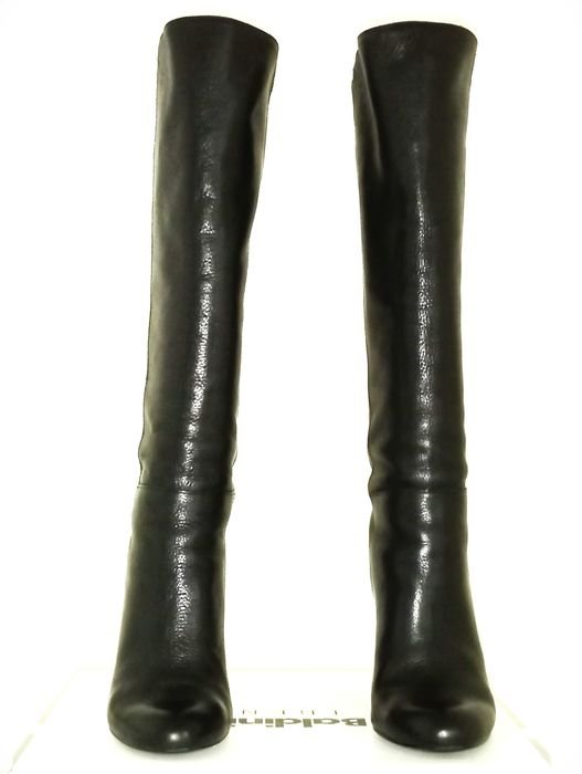 Женские Vince Camuto Высокие Шкіряні Чоботи Чёрные