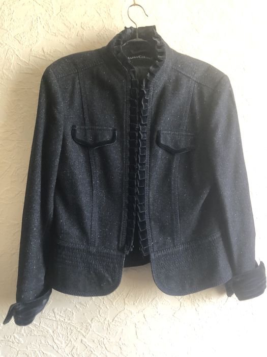 Женский Luisa Cerano Жакет Серый Велюр М