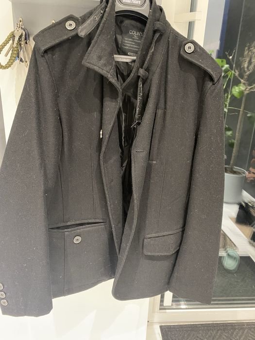 Men Colins Coat Black 38
