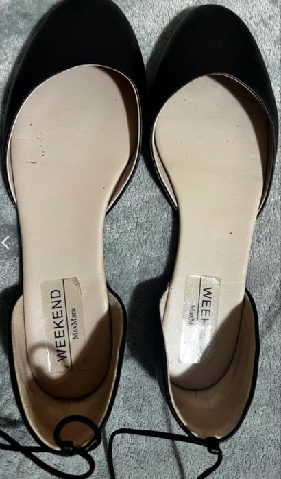 Женские Туфли Чёрные Кожа 39