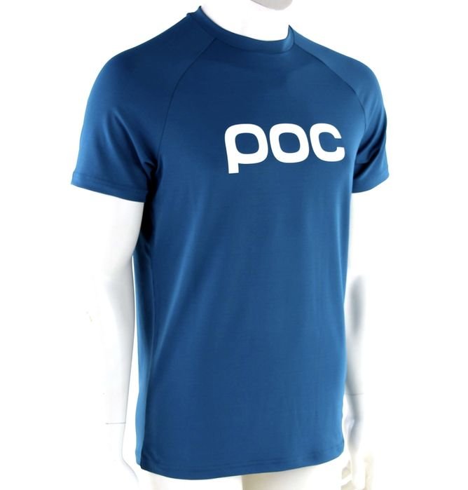 Uomo POC T-Shirt Blu Navy Poliestere 40