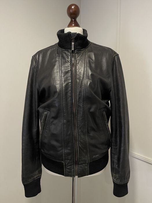 Мужской Joop Бомбер Чёрный Кожа 36