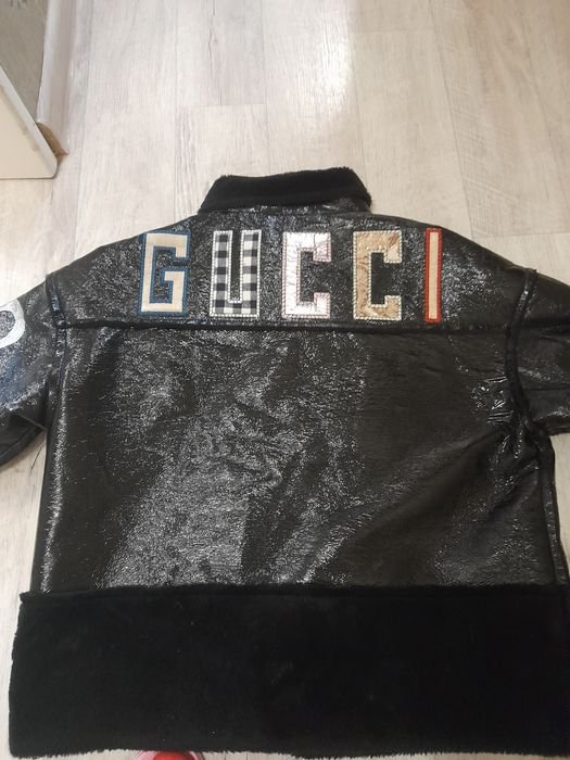 Donna Gucci Giacca Biker Nera 36