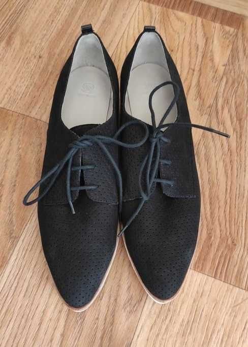 Женские Navyboot Туфли Тёмно-синие Нубук 39