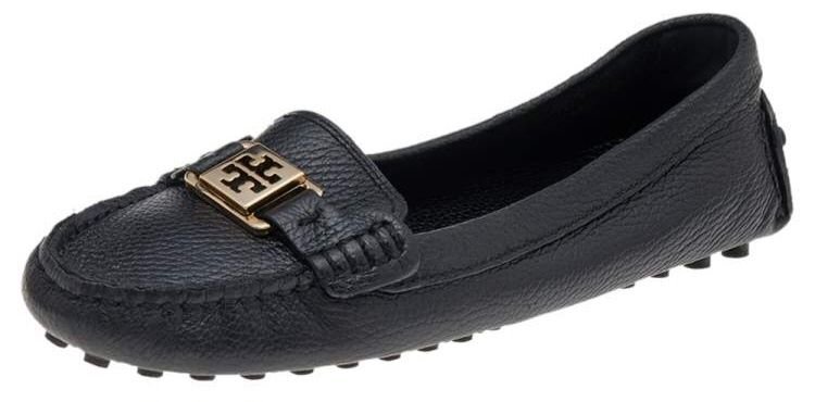 Женские Tory Burch Мокасины Чёрные Кожа 39