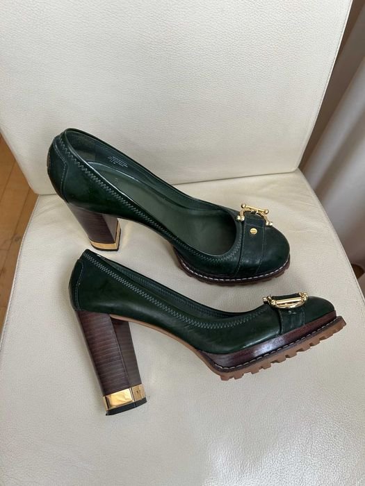 Женские Tory Burch Туфли Зелёные Кожа 41