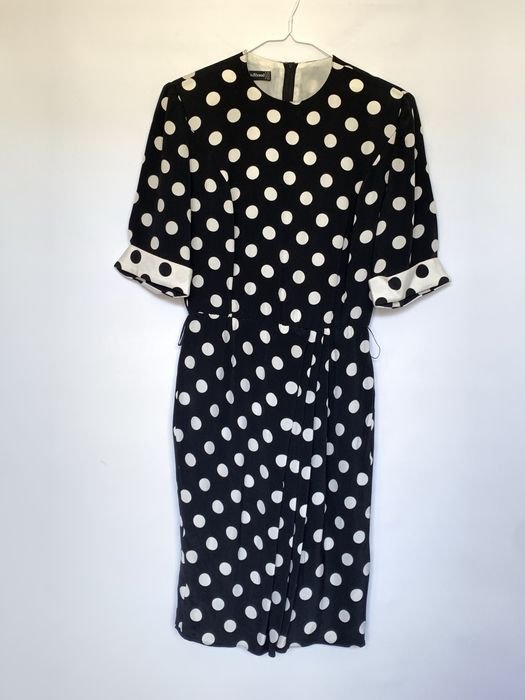 Женский Louis Feraud Платье Чёрный Шёлк 38