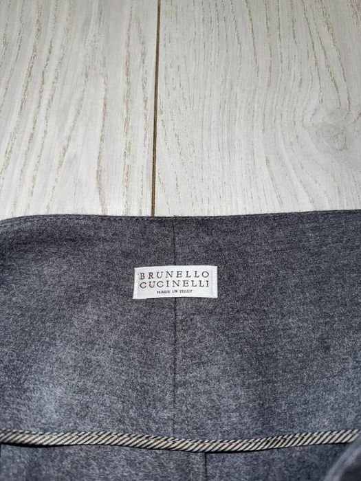 Damen Brunello Cucinelli Rock Grau Wolle 38
