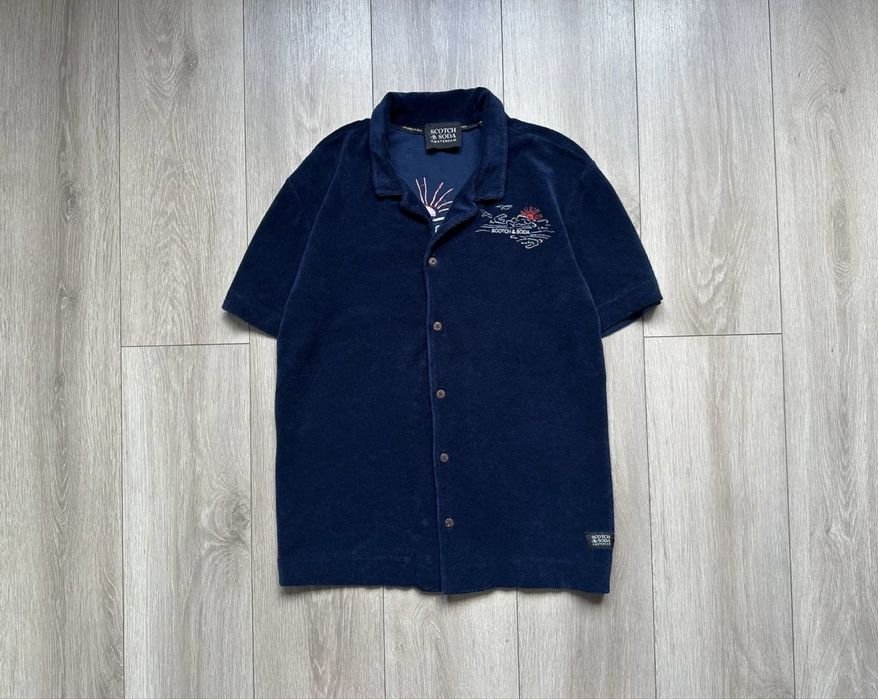 Мужской Scotch & Soda Футболка Тёмно-синий 38