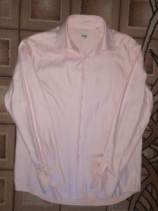 Men Gianfranco Ferre Shirt Pink Cotton 44