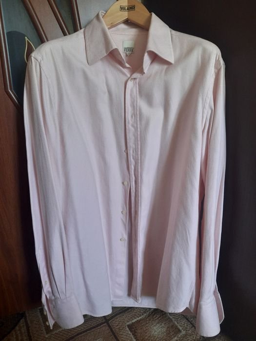 Men Gianfranco Ferre Shirt Pink Cotton 44