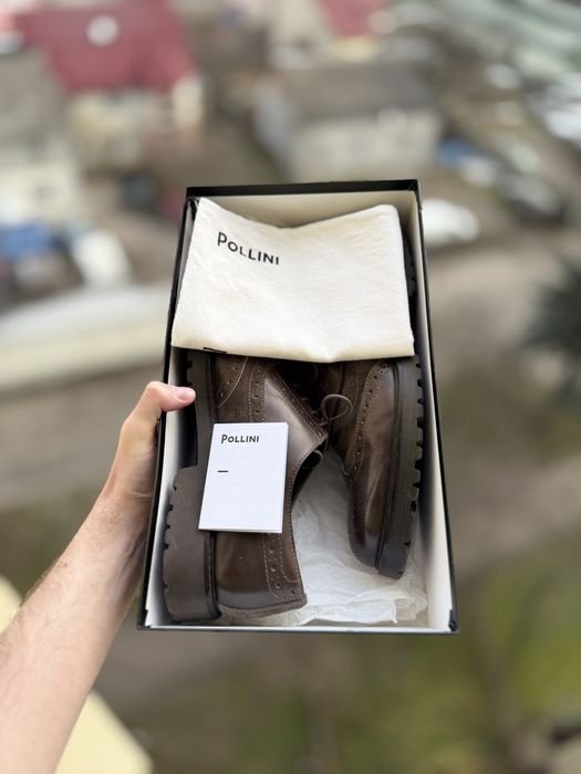 Herren Pollini Brogues Grau 43