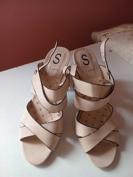 Women Tamaris Heels Beige Leather 39