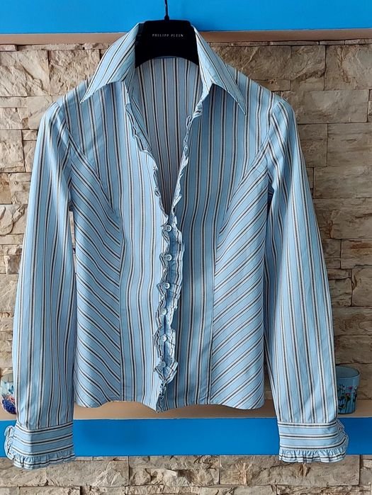 Женская Escada Сорочка Тёмно-синий Хлопок 38