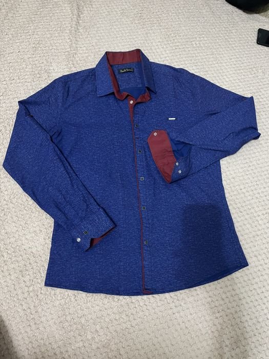 Herren Paul Semiz Hemd Marineblau 42