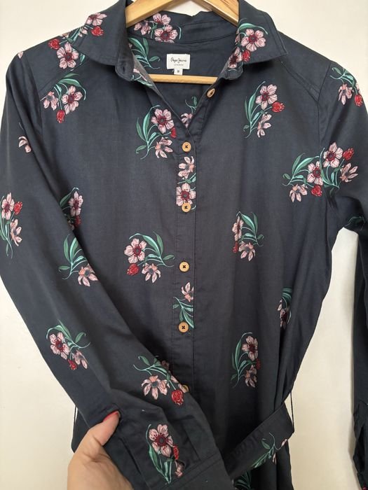Women Pepe Jeans Dress Black Cotton 38