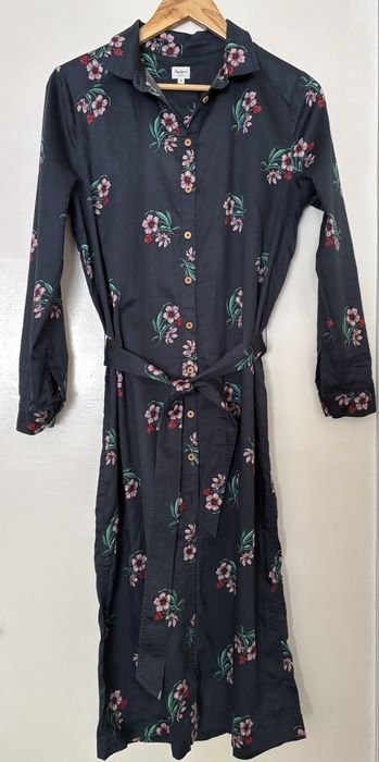 Women Pepe Jeans Dress Black Cotton 38