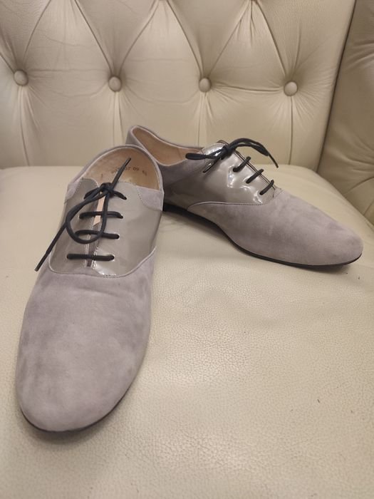 Женские Туфли Серые Замша 40
