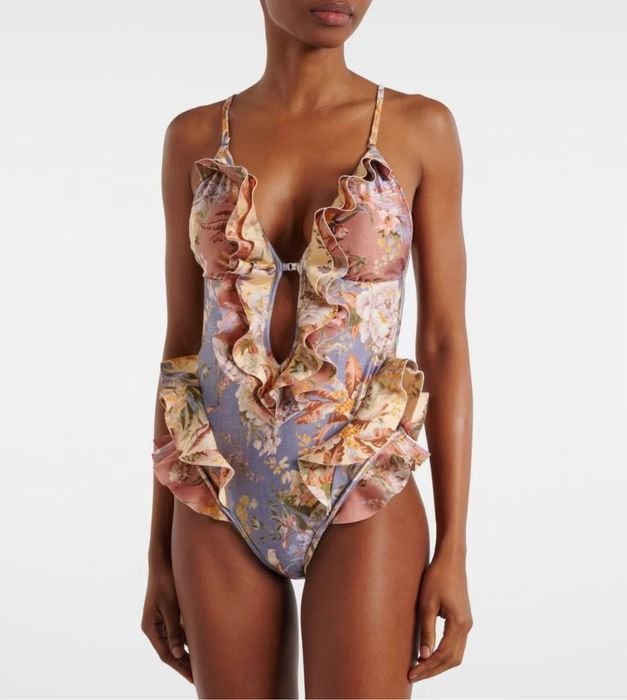 Damen Zimmermann Badeanzug Marineblau M