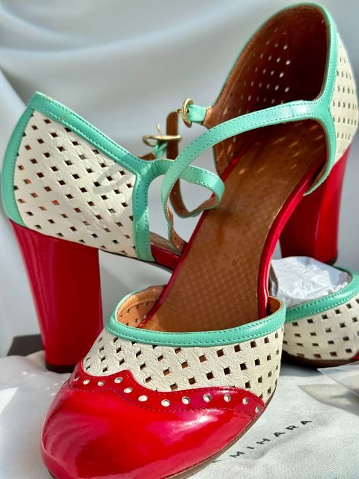 Women Chie Mihara Heels Multicolor Leather 39