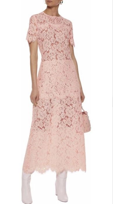 Donna Ganni Abito Rosa 36