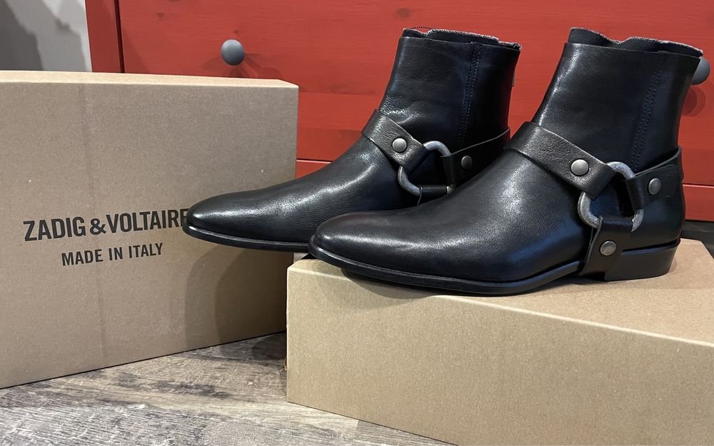 Herren Zadig & Voltaire Stiefel Schwarz Leder 45