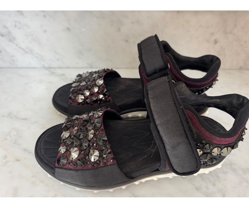 Femme Miu Miu Sandales Noires 39