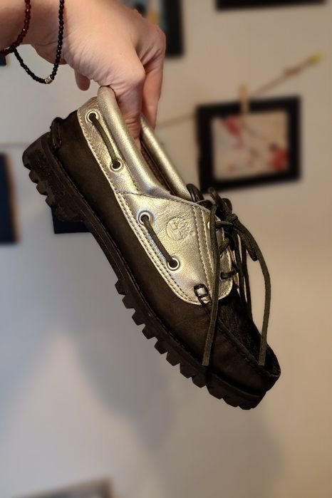 Damen Timberland Absatzschuhe Schwarz Leder 38