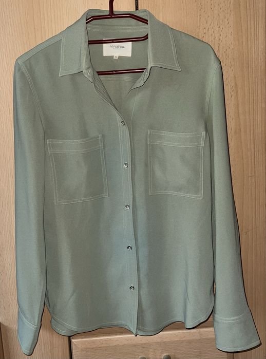 Женская Nanushka Сорочка Зеленая 36