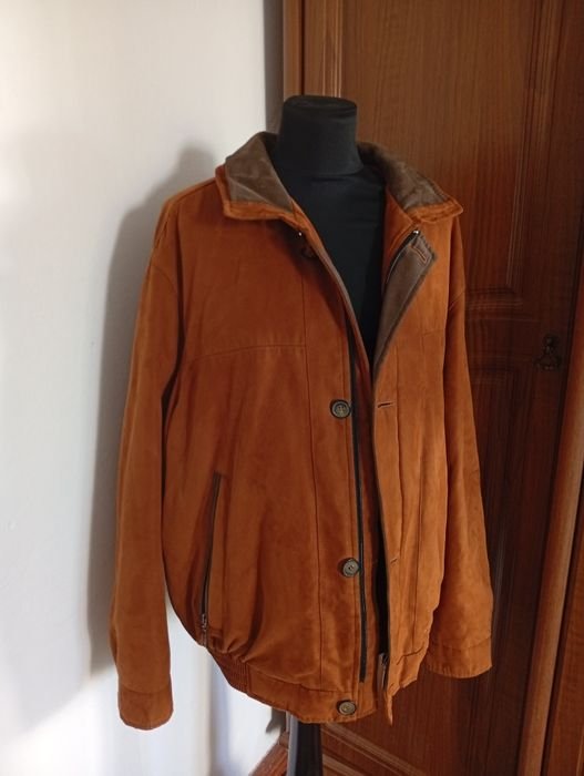 Homme Morello Bomber Marron Suède 40