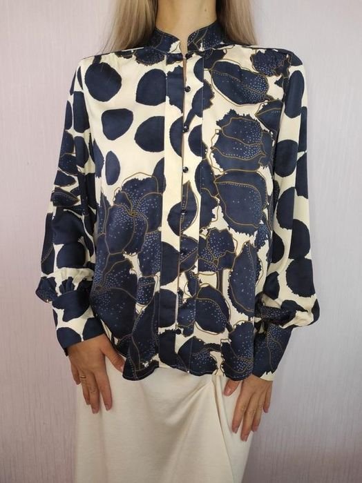 Donna Stenstroms Camicia Blu Navy Cotone