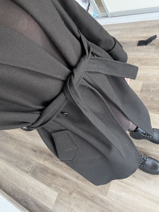 Women Etam Coat Black Wool 40