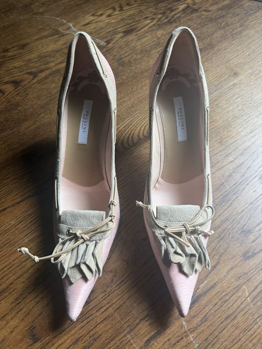 Женские Pollini Туфли Розовые Натуральная кожа