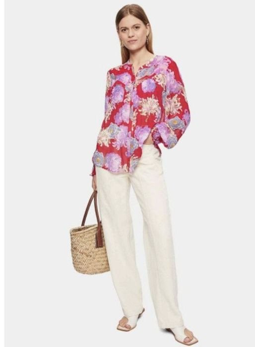 Женская Jigsaw Сорочка Розовая Полиэстер 38