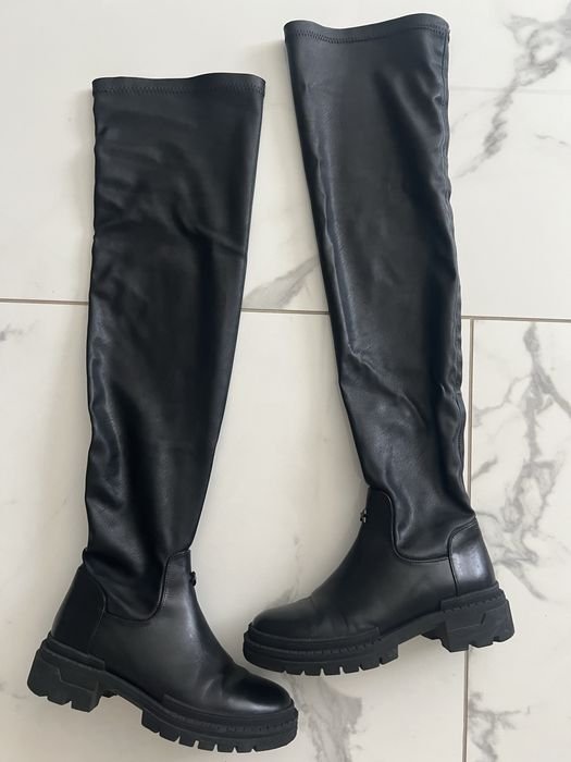 Женские Helena Soretti Ботфорты Чёрные Кожа 37