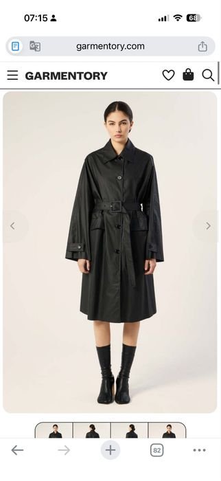 Женский Maison Margiela Тренч Чёрный 38